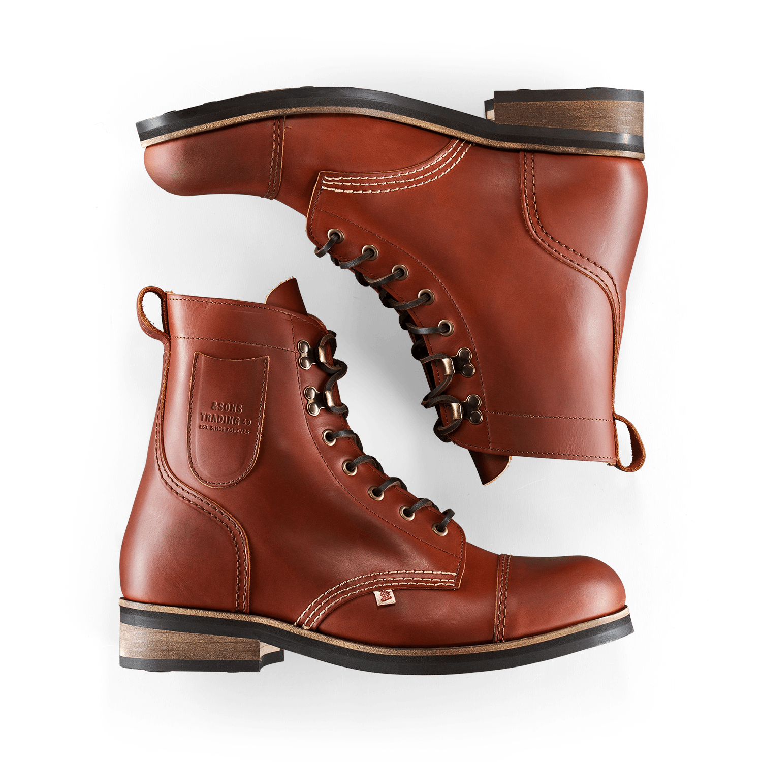 &sons Trading Co Men's &sons The Drover Boot Brown In Brown