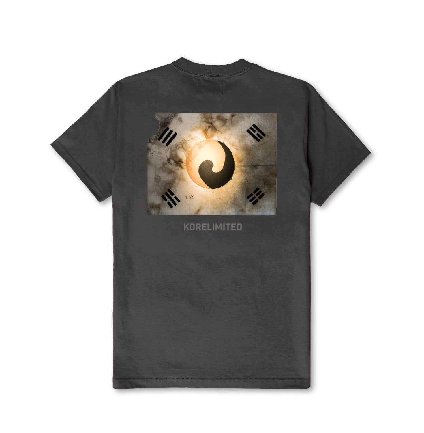 Korelimited Men's Grey Vintage Taegeuk Tee In Shadow In Gray
