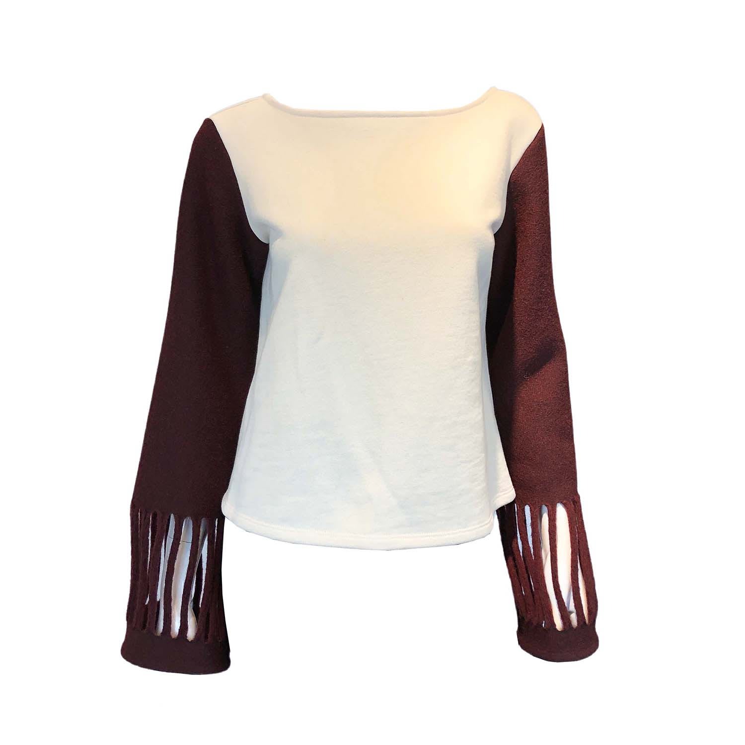 Women's White / Red Lollipop Sweater