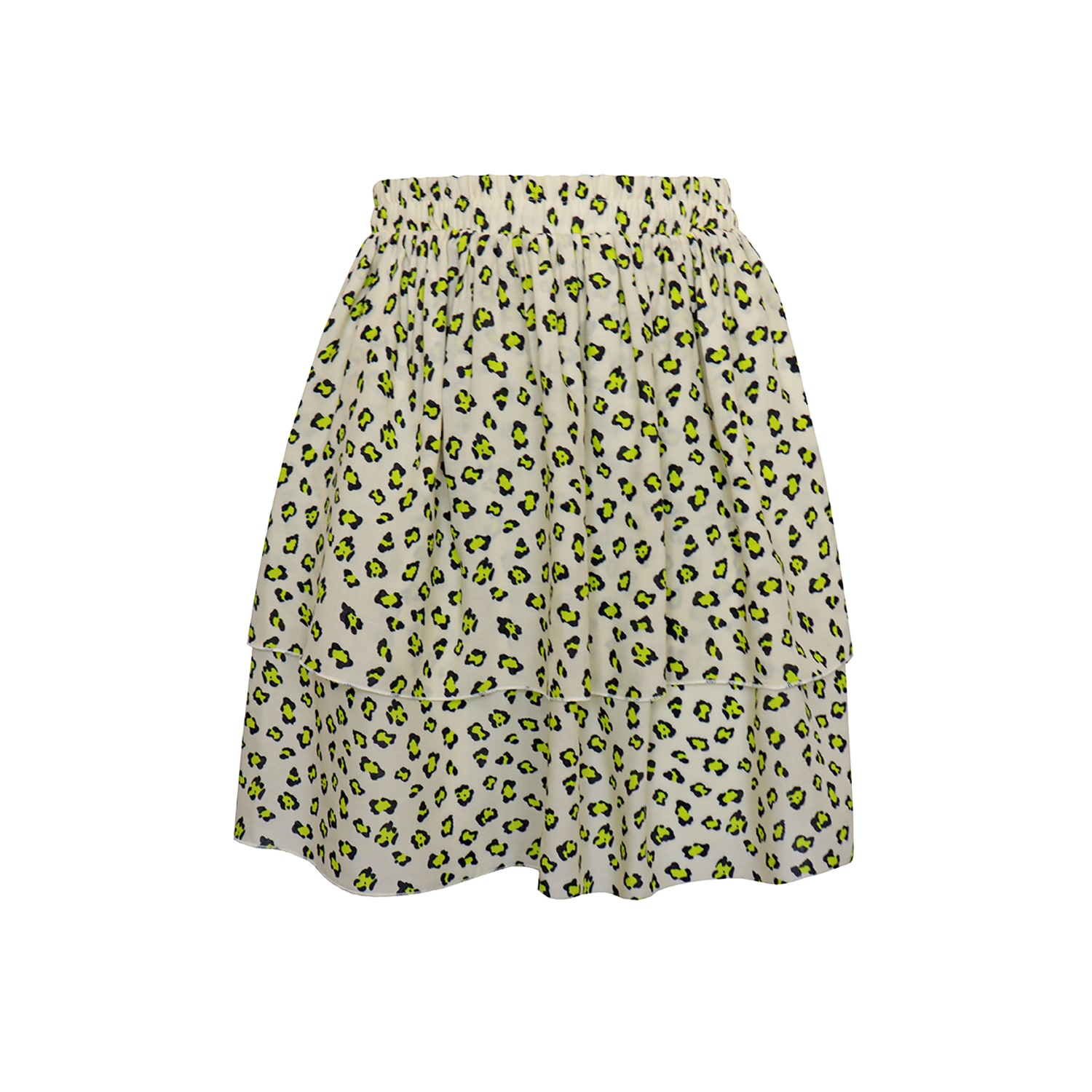 2kstyle Women's Amalia Animal Print Layered Viscose Mini Skirt - Multicolor