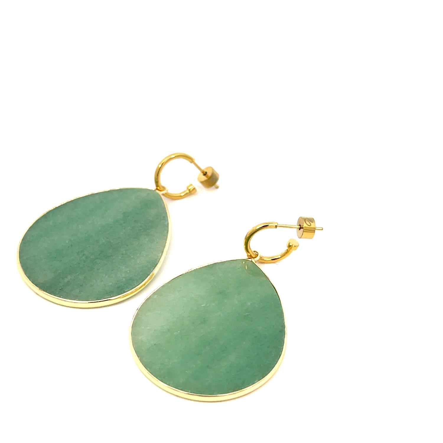 Women’s Heavenly Beauty Tear Drop Earrings/Compassion - Green Aventurine Gosia Orlowska