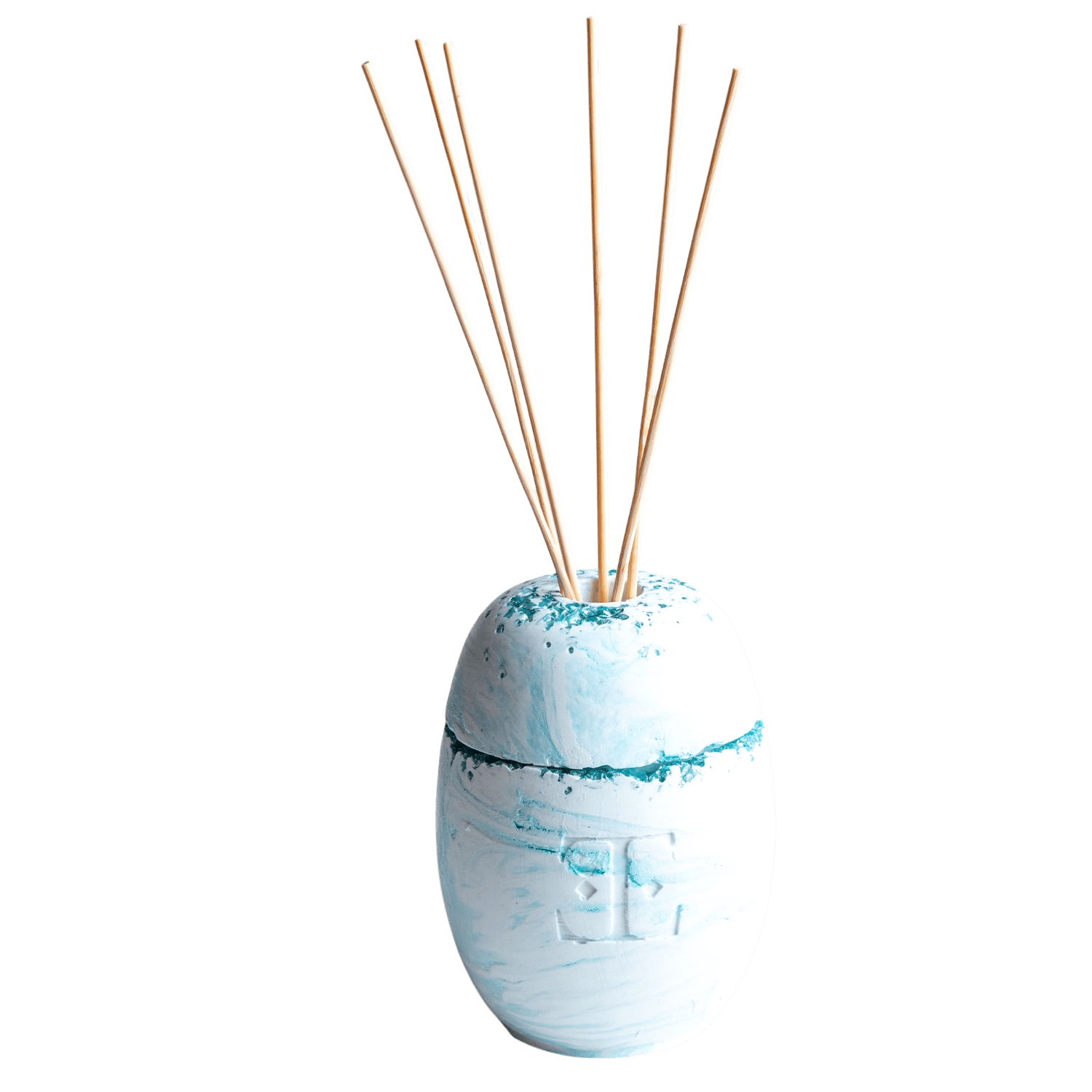 Esti Living Blue / White Ocean Wave Reed Diffuser Set
