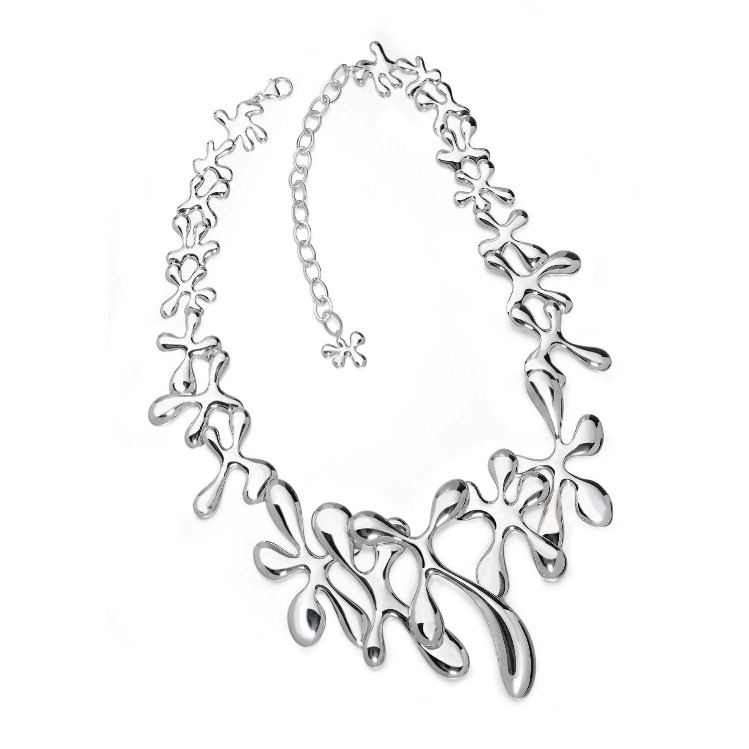 Women’s Silver Large Splash Necklace Lucy Quartermaine