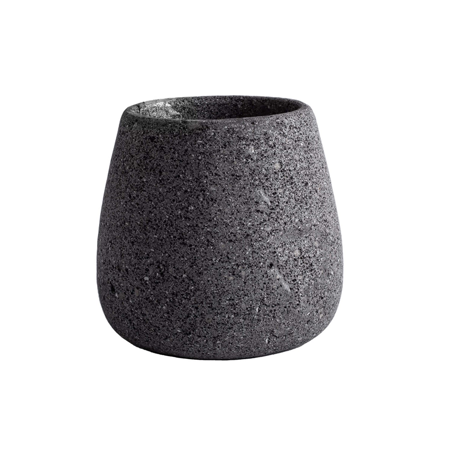 Grey Pod Vase - Volcanic Stone And Jacob