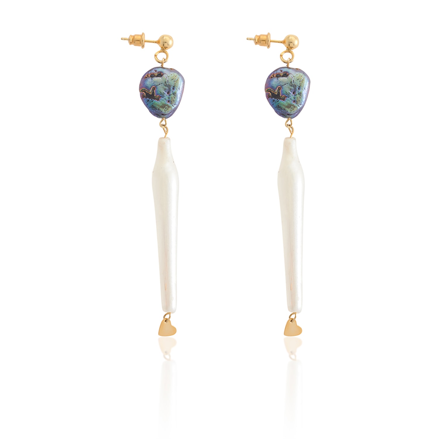 Women’s Blue / White Comet Earring Set Sugibi Shop