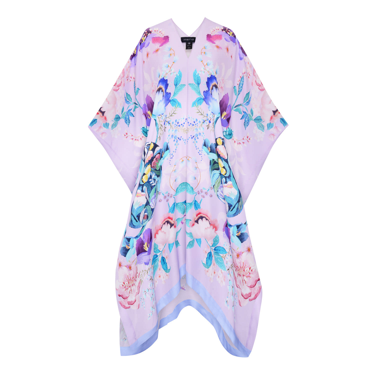 Meng Women's Pink / Purple Lavender Silk Georgette Kaftan In Pink/purple