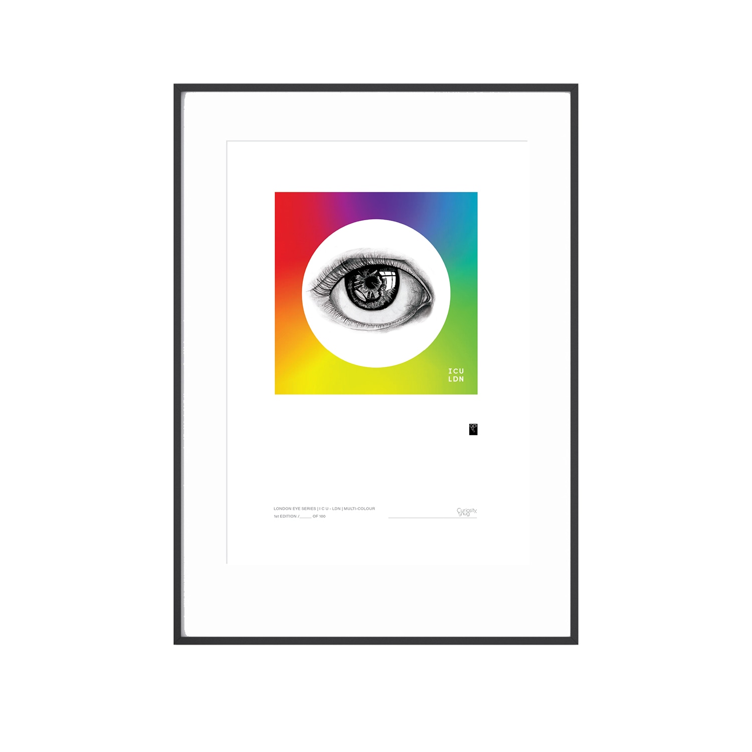 Curiosity Snug London Eye Series - I C U - L D N - Multicolour In Multi