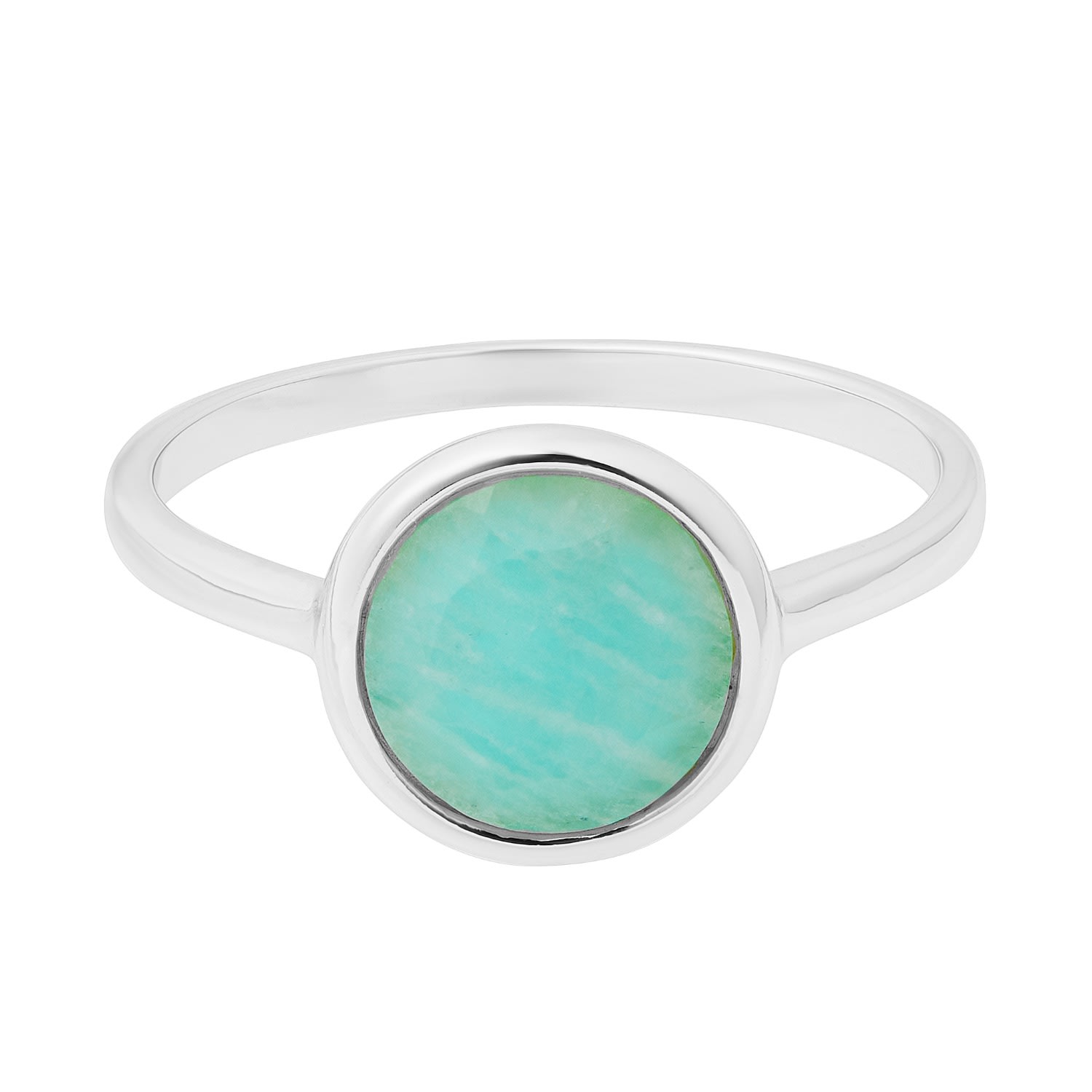 Women’s Green / Silver Amazonite Ring - Silver Cartilage Cartel