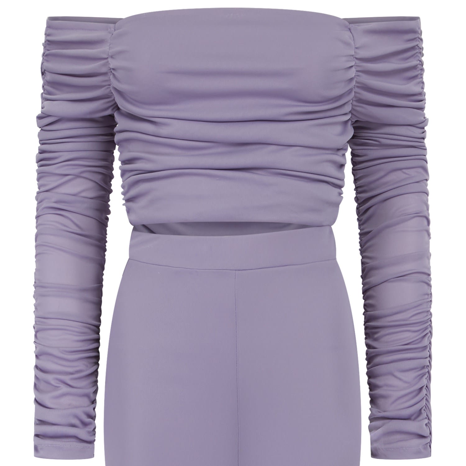 Women’s Pink / Purple Vinca Off Shoulder Top In Lavender Medium Celestine & Mae