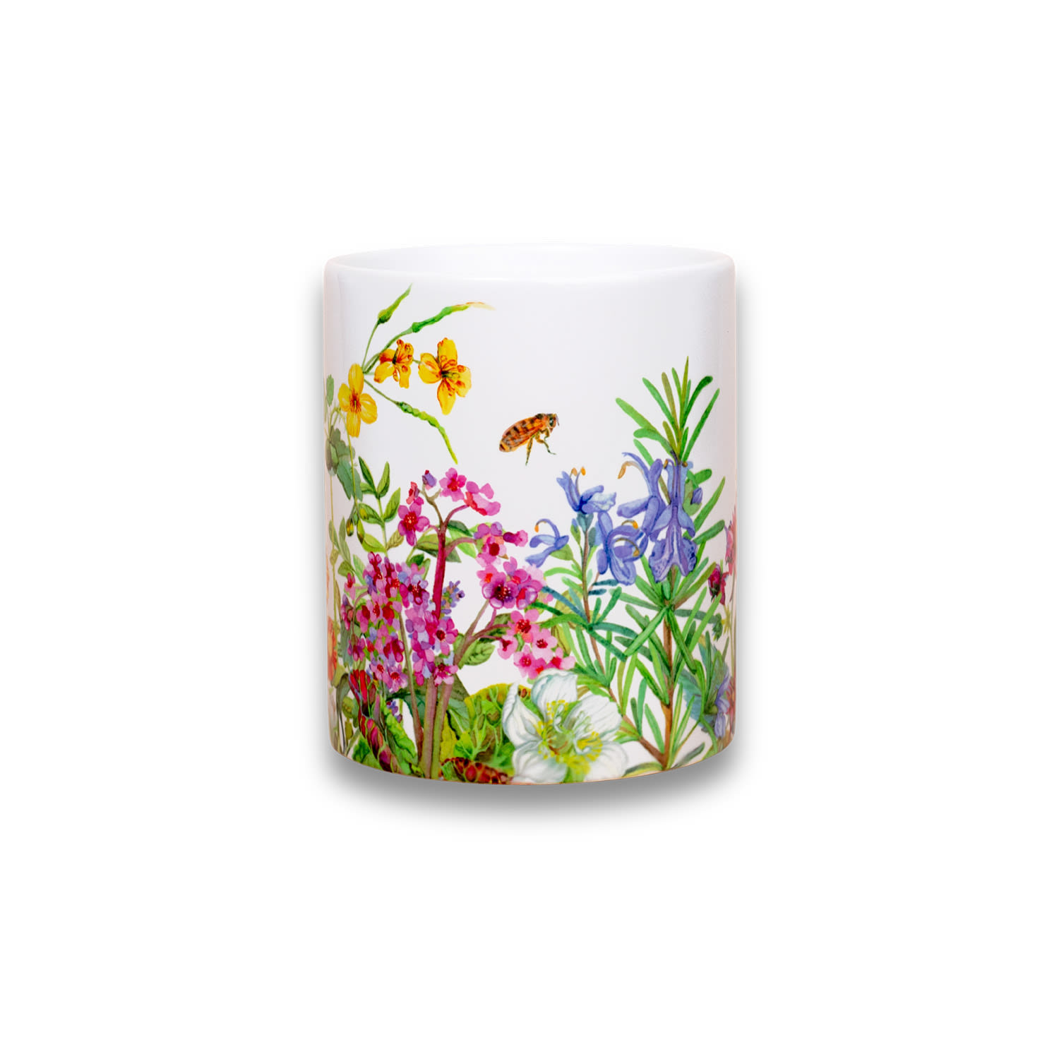 Inkrypt London Green / Pink / Purple Lively Scented Spring Candle - Foliage Fragrance
