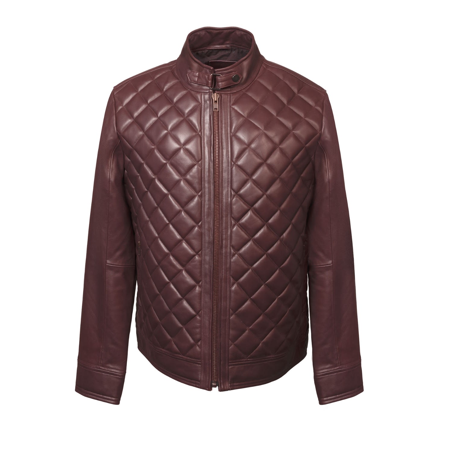 Women's Single Malt Brown Quilted Leather Jacket | Small | Zastastudio