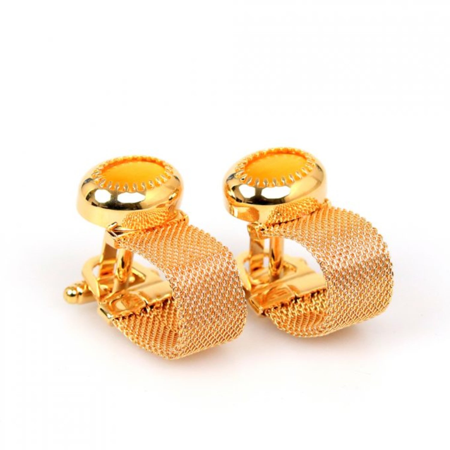 Men's Cat’s Eye Wraparound Cufflink – Gold | David Wej