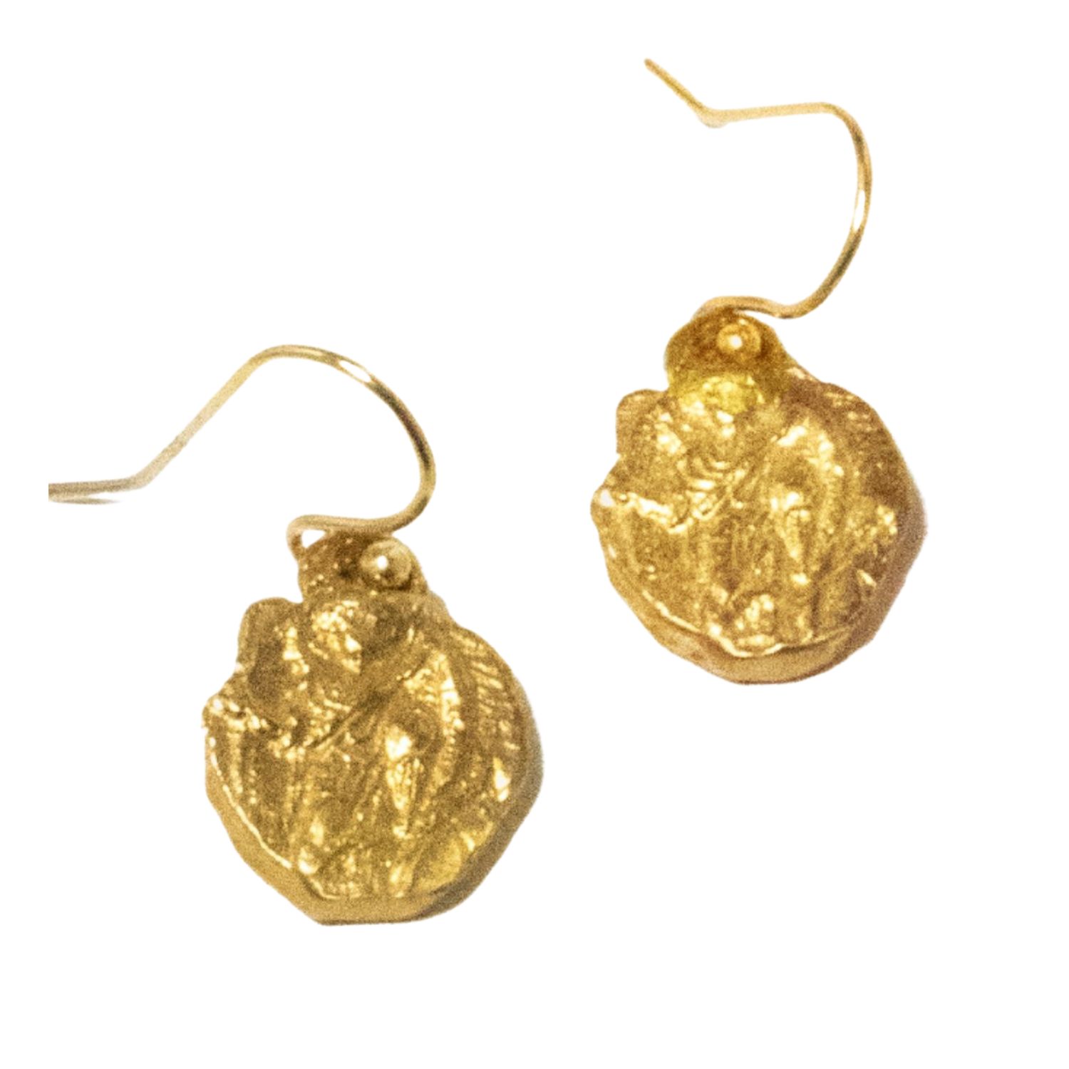 Women’s Goddess Of Victory Gold Earrings The Bow Jewelry