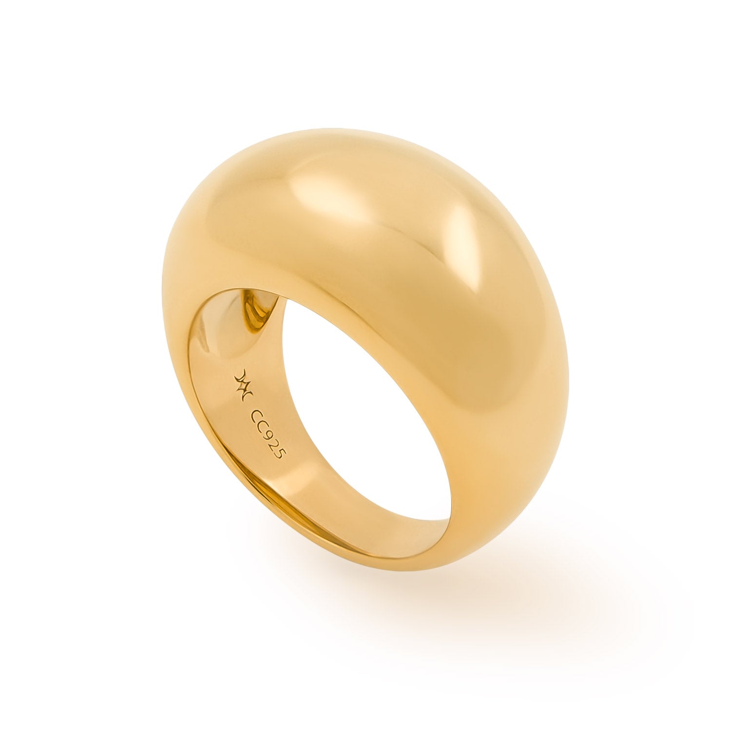 Cote Cache Women's Miroir Gold Dome Ring