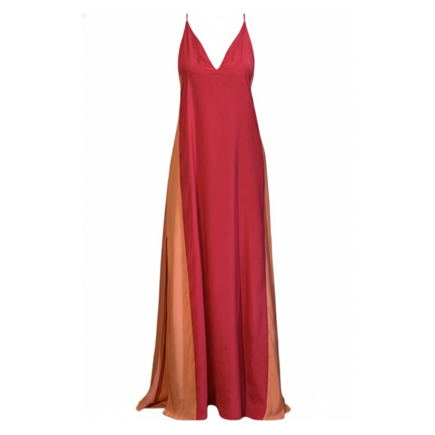 Carlton Jones Women's Pink / Red Rose Maxi Slip Dress In Red