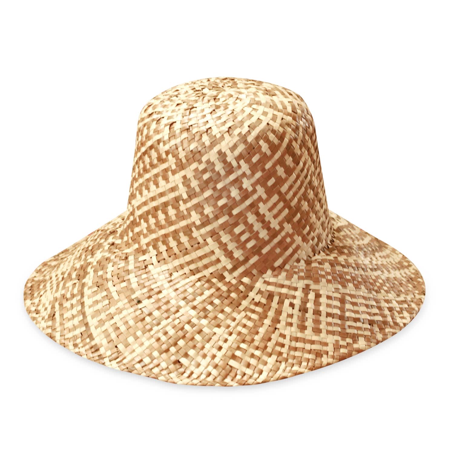 Borneo Fisherman Bucket Straw Hat In Beige, Brunna.Co