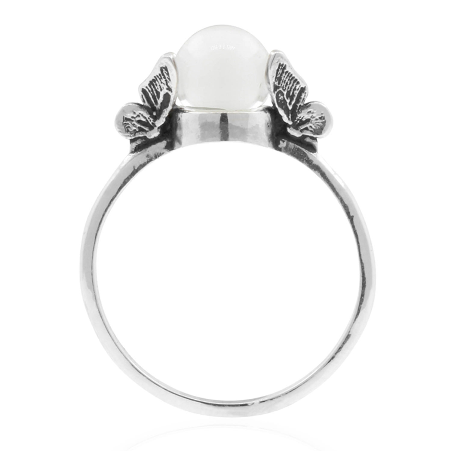 Lee Renee Women's Butterfly Quartz Ring - Silver In Gray