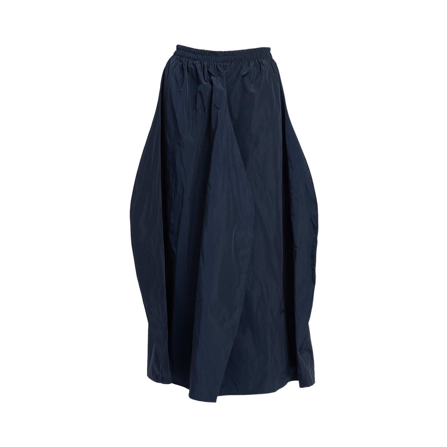 Bianca Popp Women's Blue Tulip Skirt In Navy Taffeta In Blue