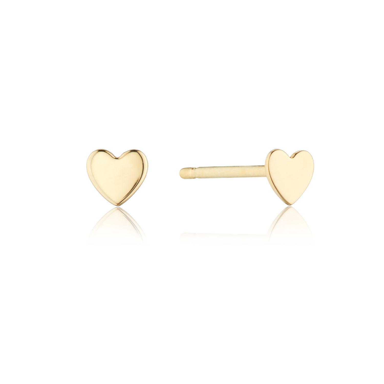 Lily & Roo Women's Gold Tiny Heart Stud Earrings In Gold