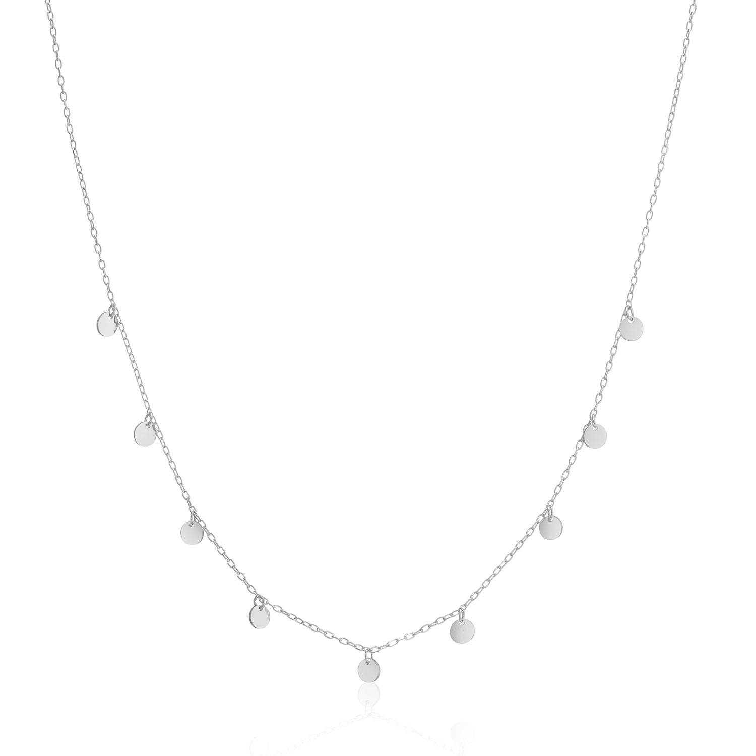 Auree Jewellery Women's Frascati Sterling Silver Multi Disc Necklace In Silver