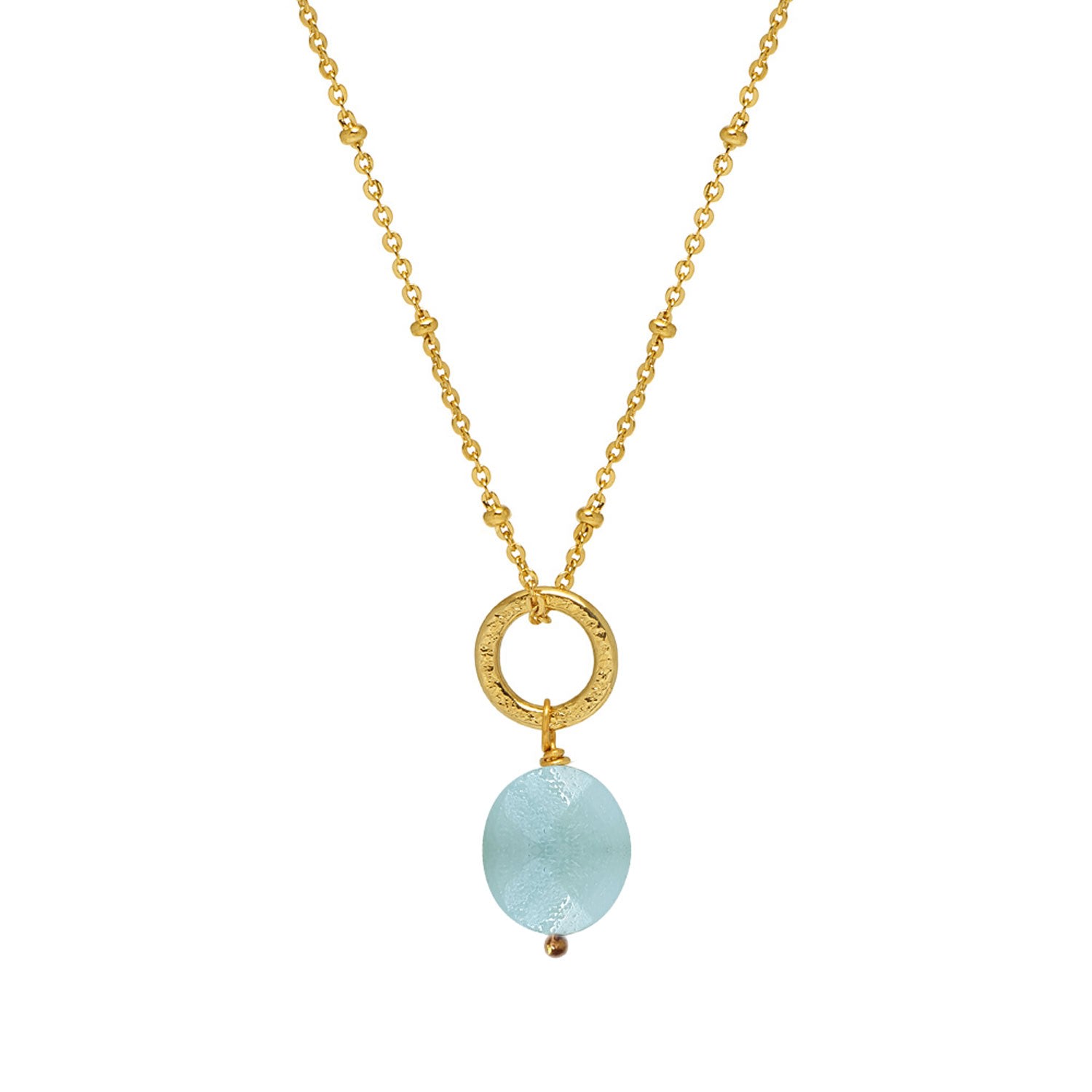 Women’s Blue Gita Pendant With Amazonite Fair Trade Mirabelle Jewellery