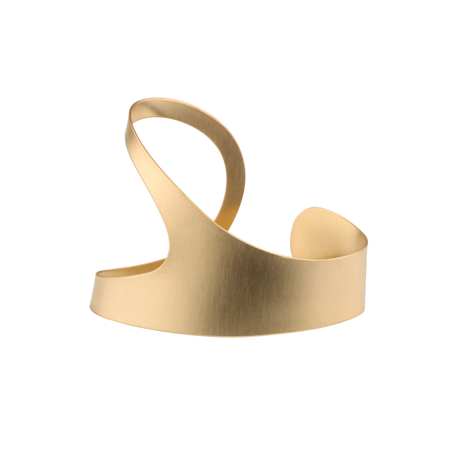 Hota Hota Jewellery Women's Obsession Palm Cuff – Matte – Gold-plated – Left