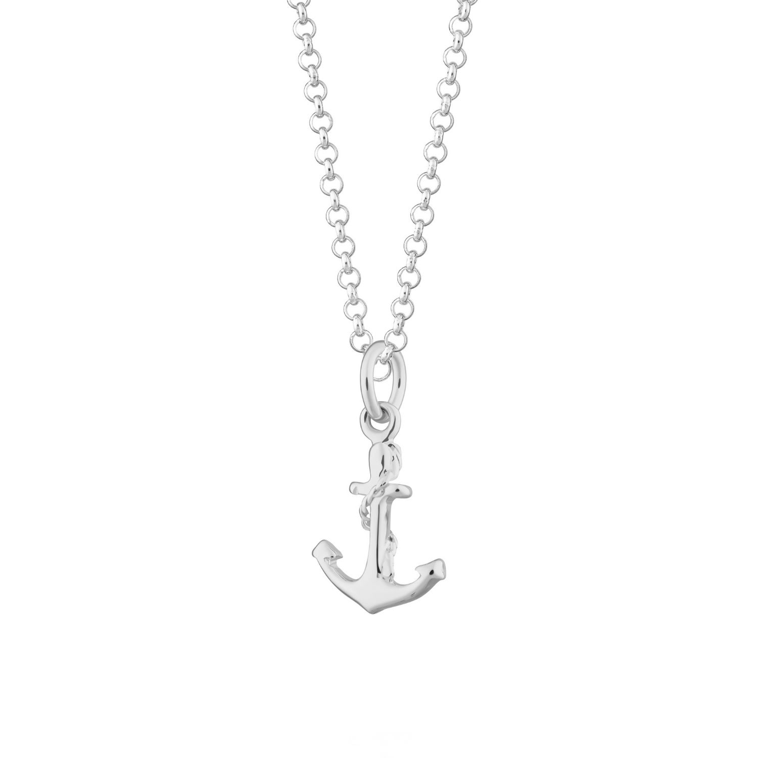 Women’s Sterling Silver Anchor Necklace Lily Charmed