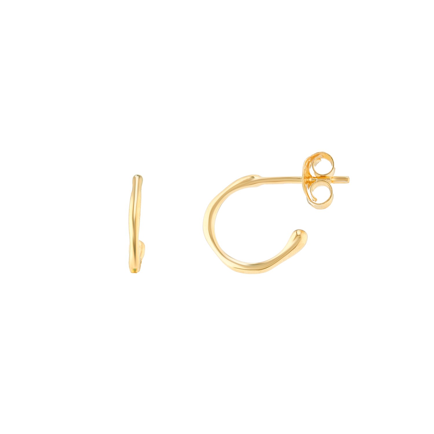 Auree Jewellery Women's Hampton Gold Vermeil Hoop Earrings