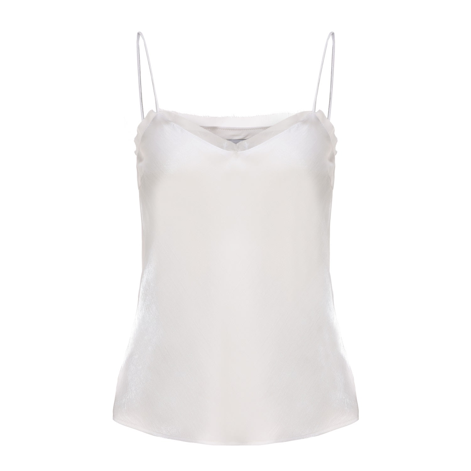 George Patrick Women's Neutrals Nadine Spaghetti Strap Camisole Top In White