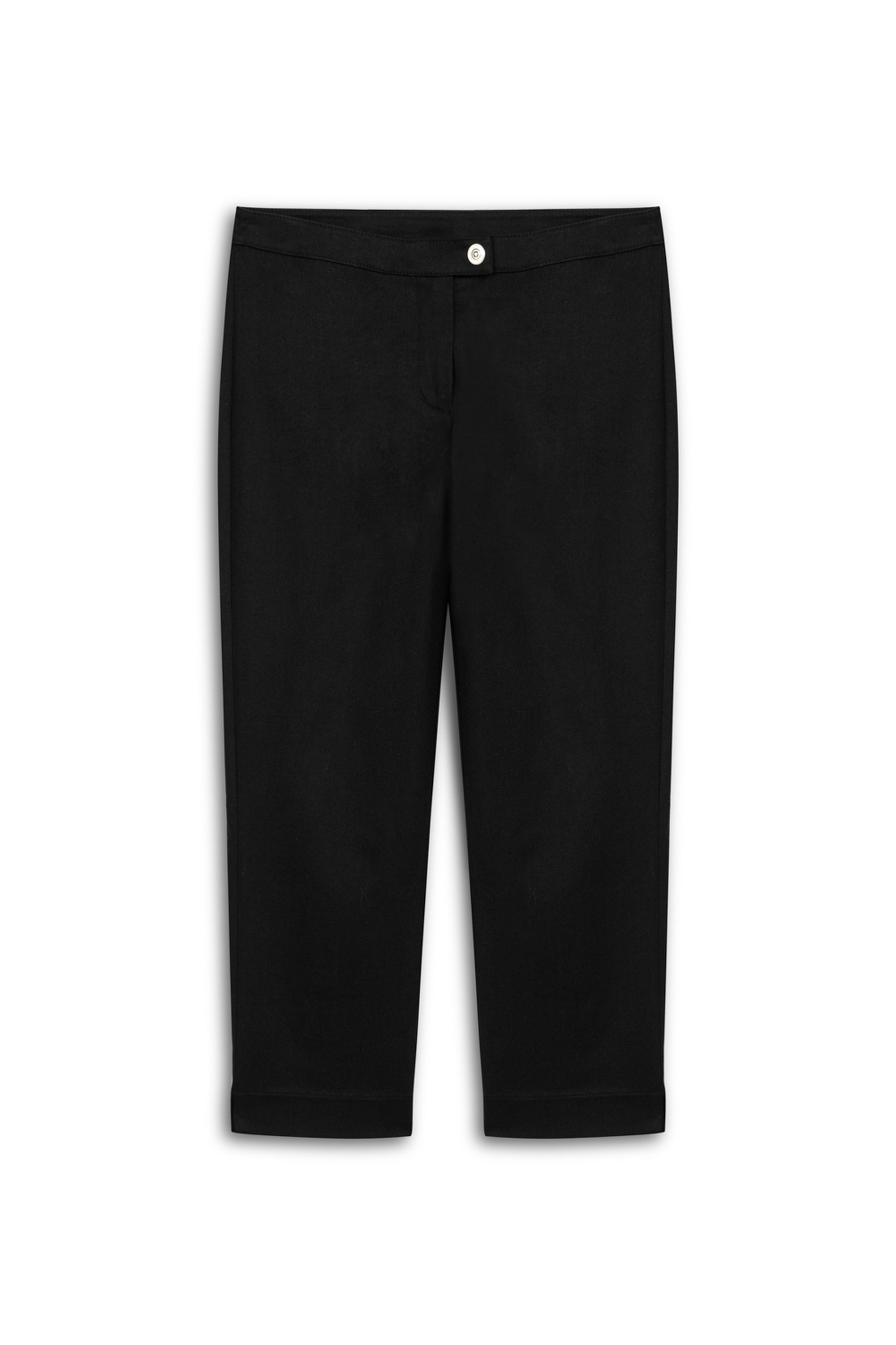 Nocturne Women's Black Bermuda Pants In Black