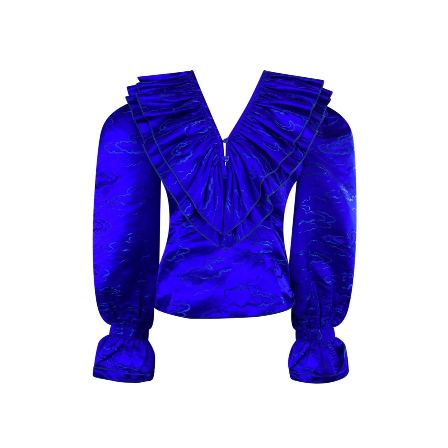 Madeleine Simon Studio Circus Engineer Top In Blue