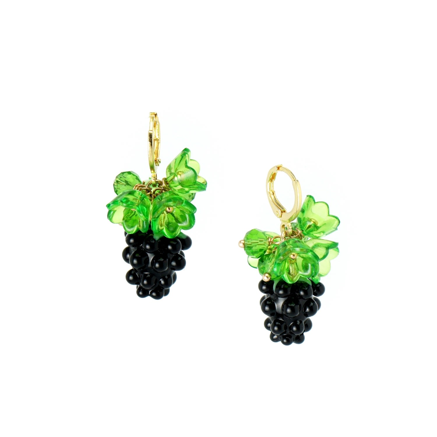 Women’s Very Berry Blackberry And Blooming Flower Drop Earrings I’mmany London