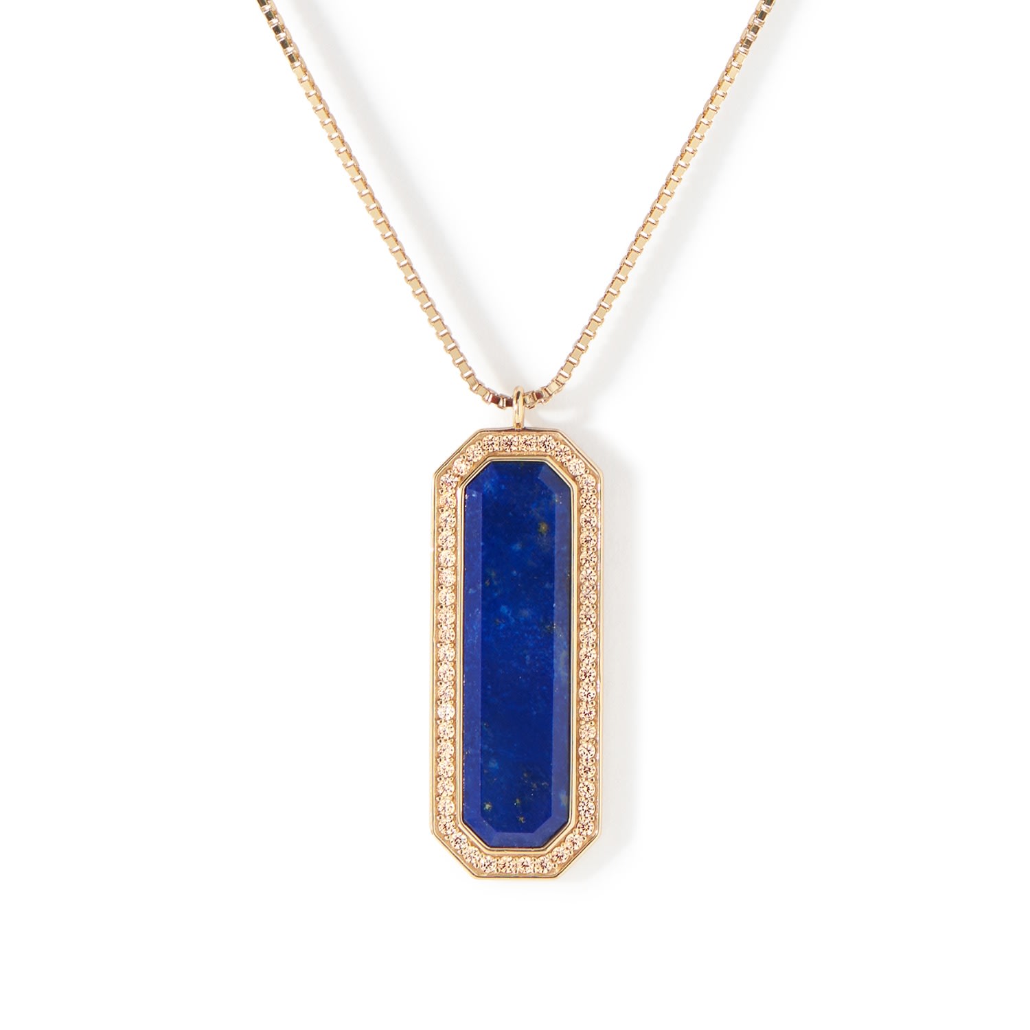 Women’s Gold The Vial Necklace - Lapis Ora Ana