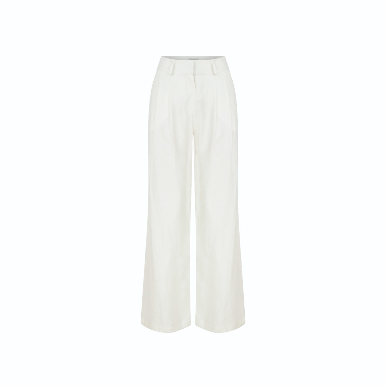 Nazli Ceren Women's Tina Linen Trousers In White Sand In White