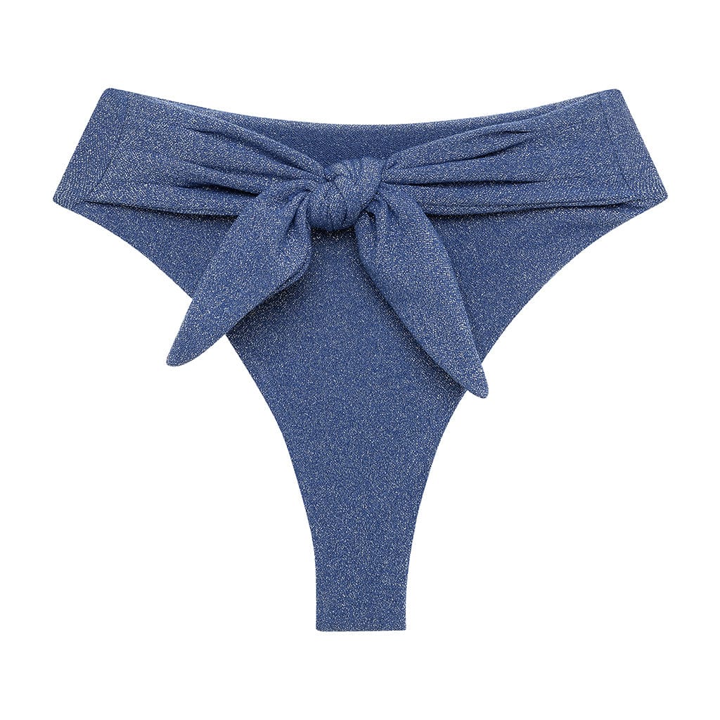 Women’s Blue Sky Sparkle Paula Tie-Up Bikini Bottom Extra Small Montce Swim