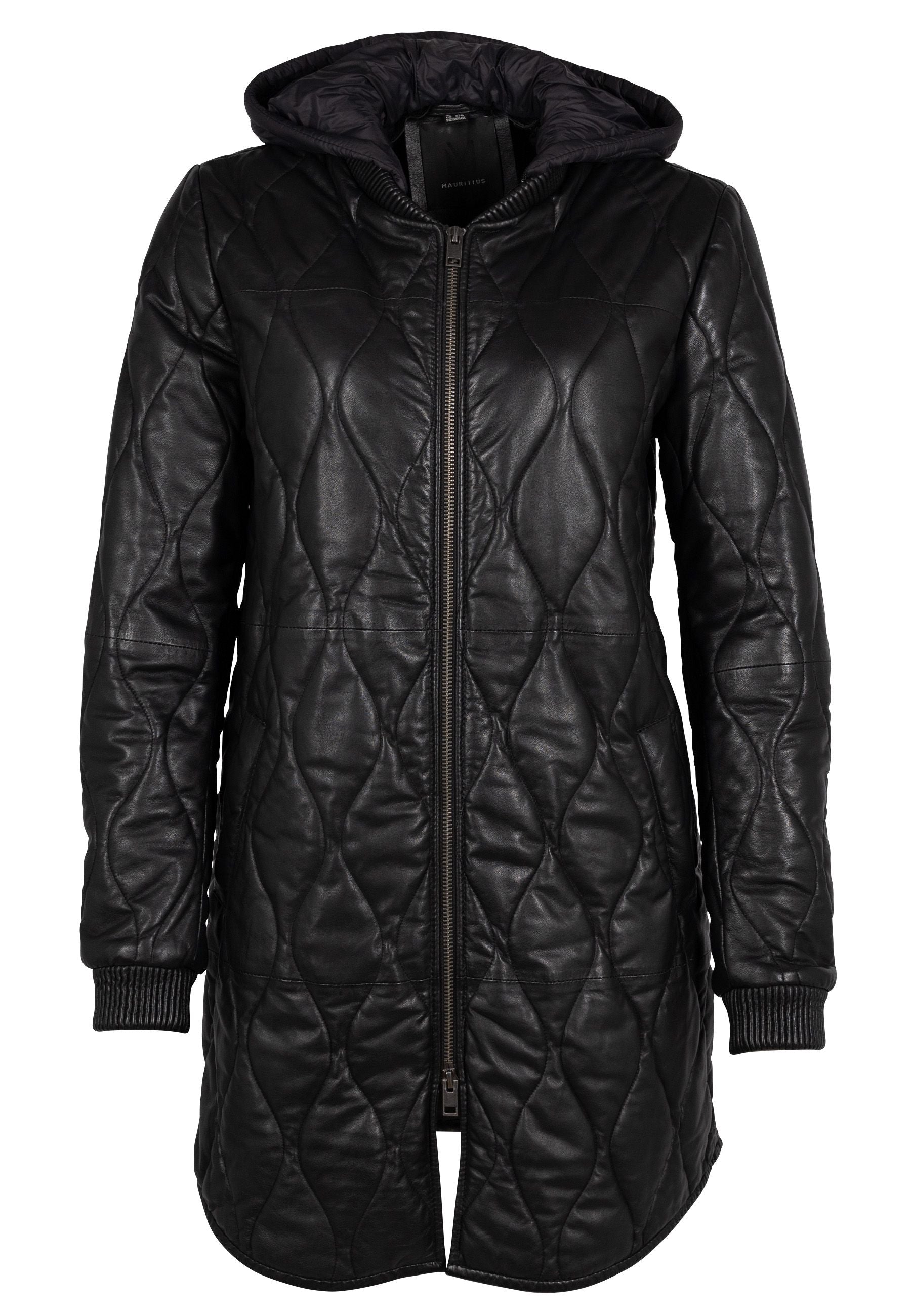 Mauritius Women's Arjeta Cf Leather Jacket, Black In Black
