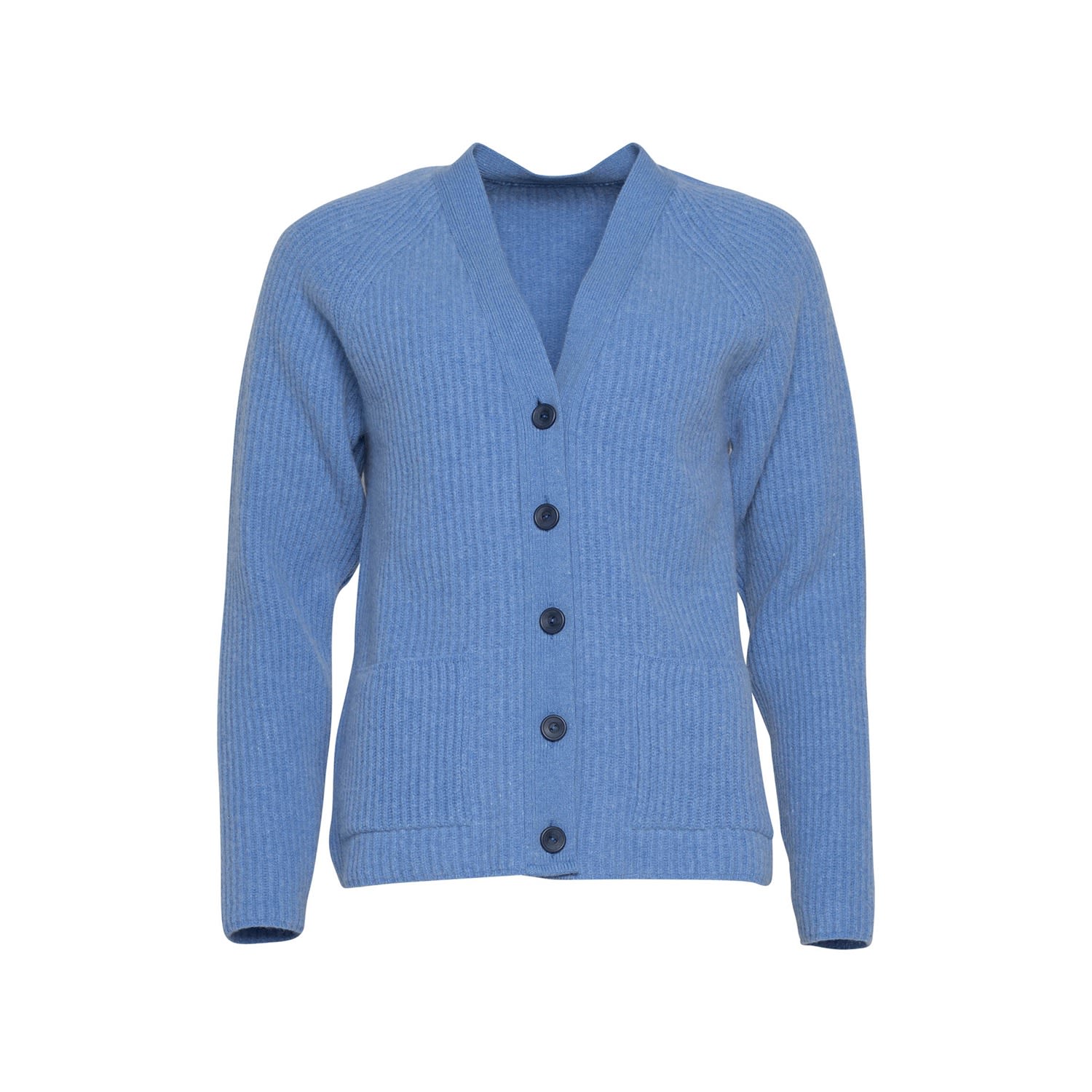 Women’s Seina Merino Cardigan Blue Large Woolish