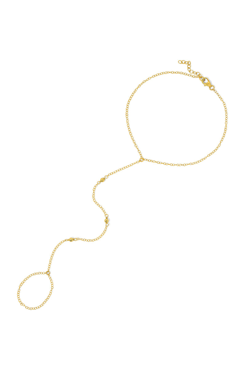 Naiia Women's Marigold Gold Foot Chain