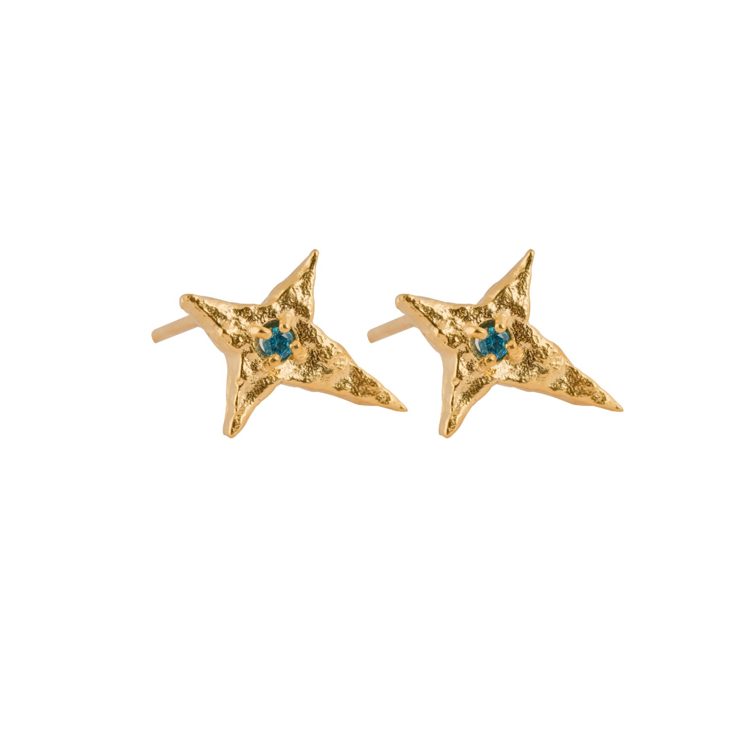 Kensho Heirlooms Women's The Skycompass Gold Stud Earrings In Gold