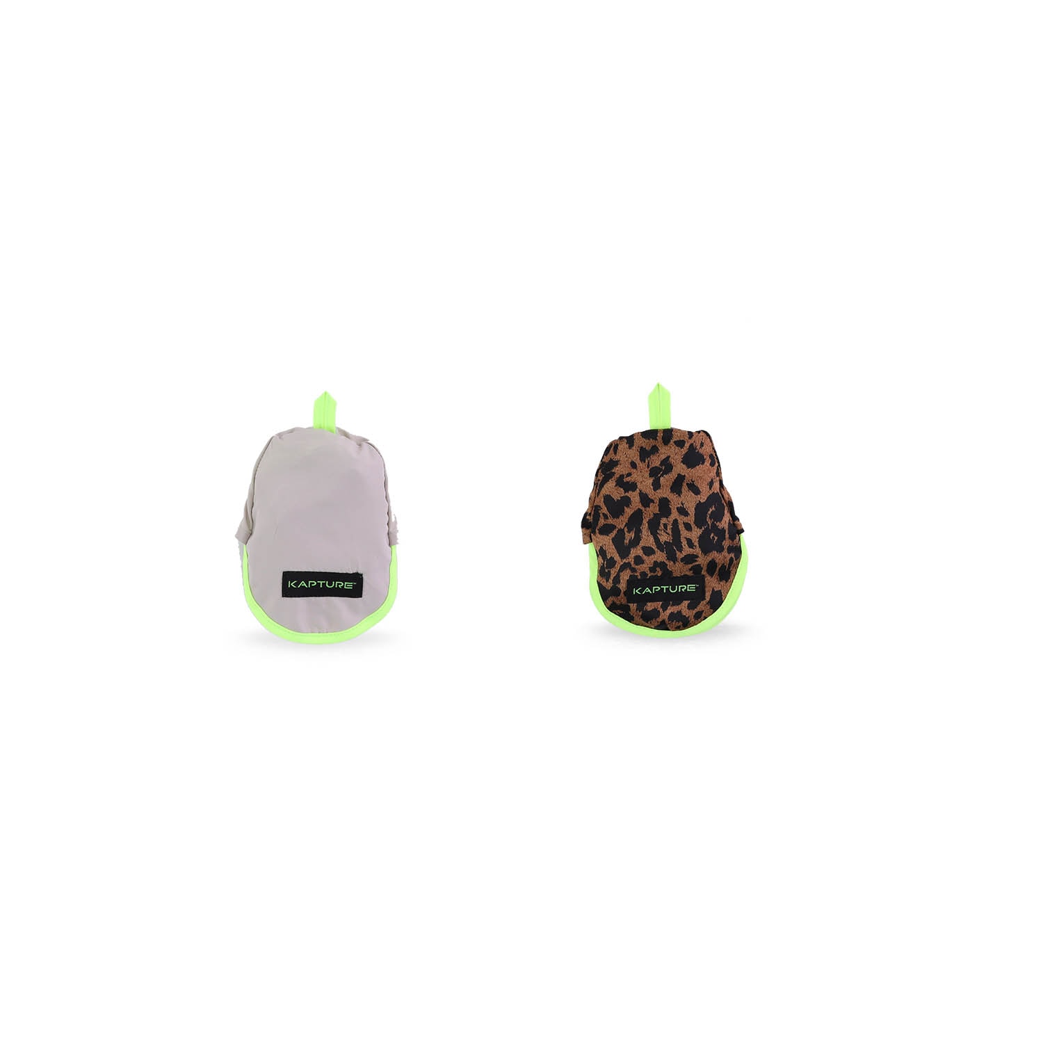 Kapture Grey / Green / Brown Egg Foldable Shoe Cases Set F In Grey/green/brown