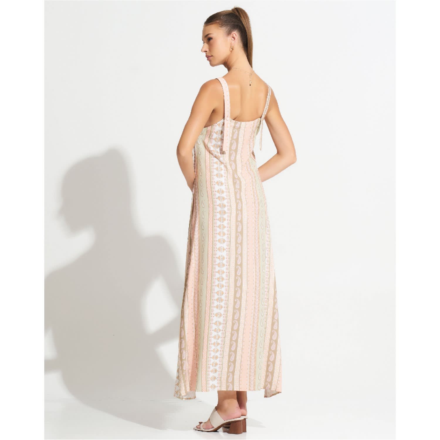 Hyssop Maxi Dress Janis Frozen Dew | Morrato Bali | Wolf & Badger