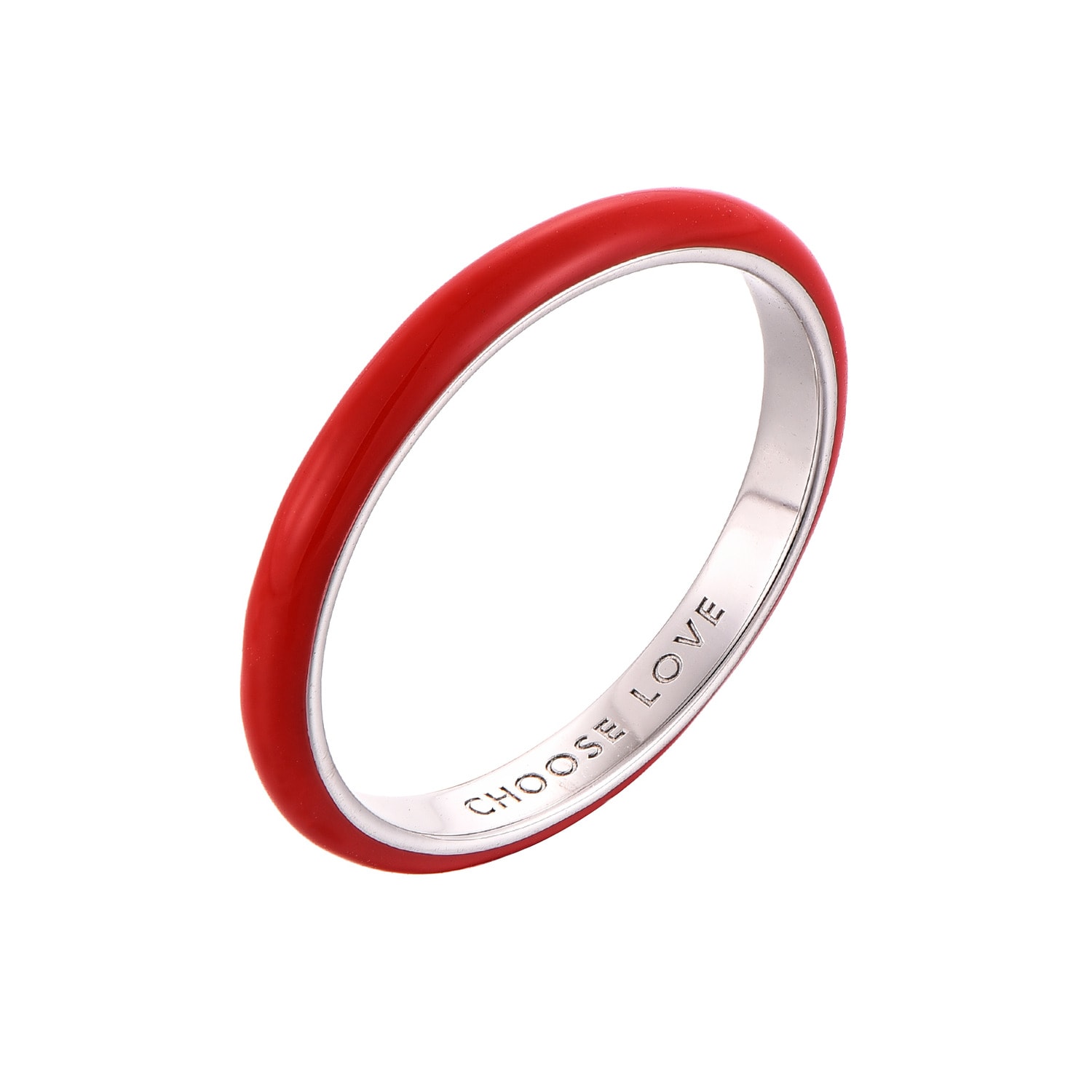 Pinnole Women's Red Thin Ring
