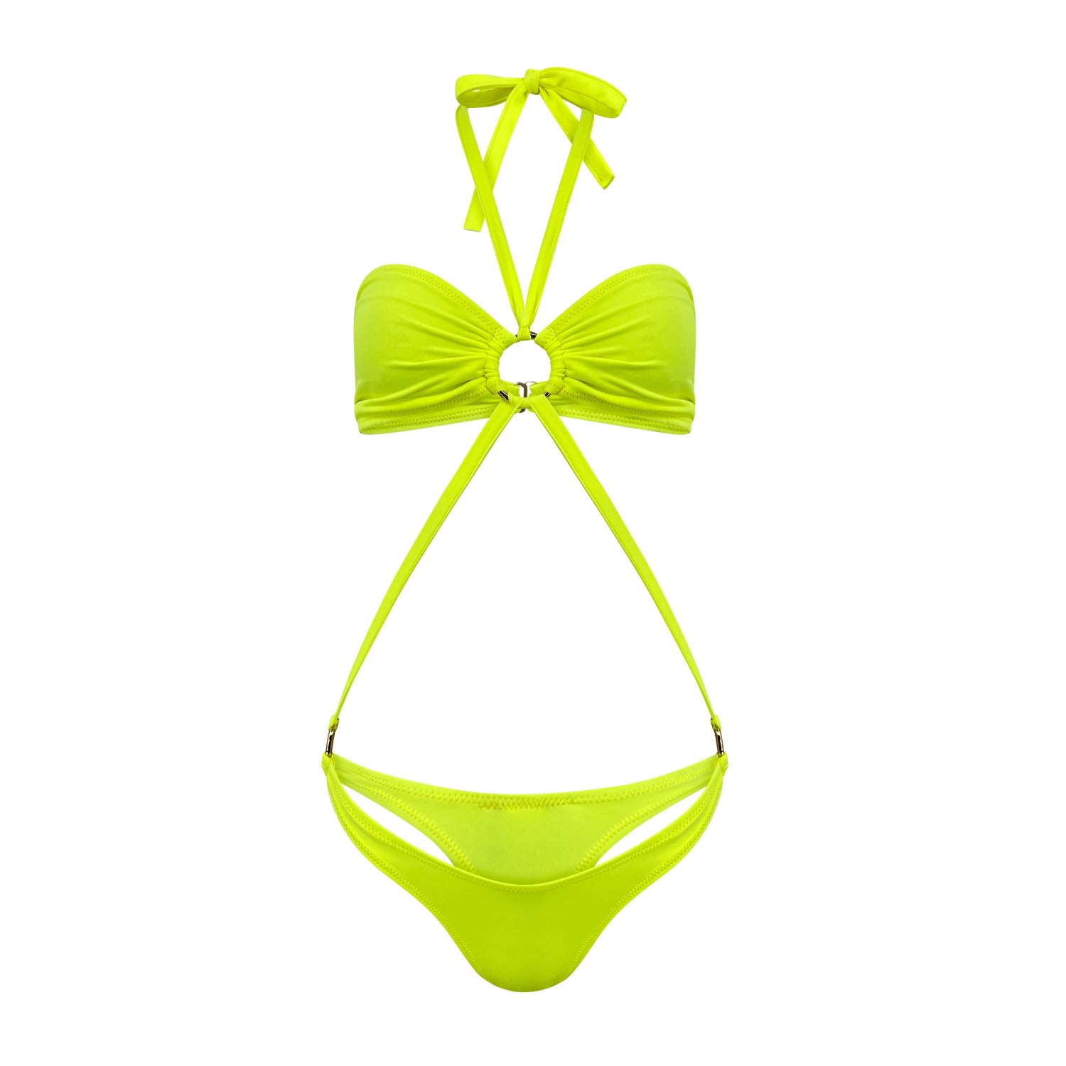 Maui X Lolita Women's Gold Yazmin Neon One-piece Swimsuit In Gold