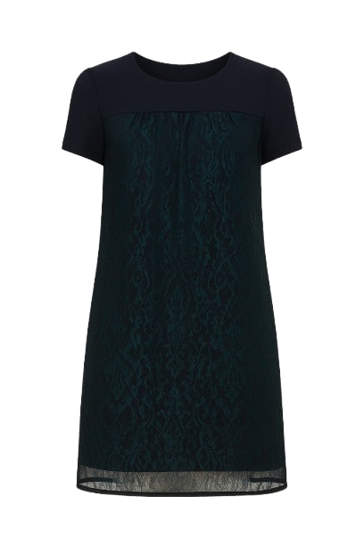 Conquista Women's Blue Double Layer Dress In Blue