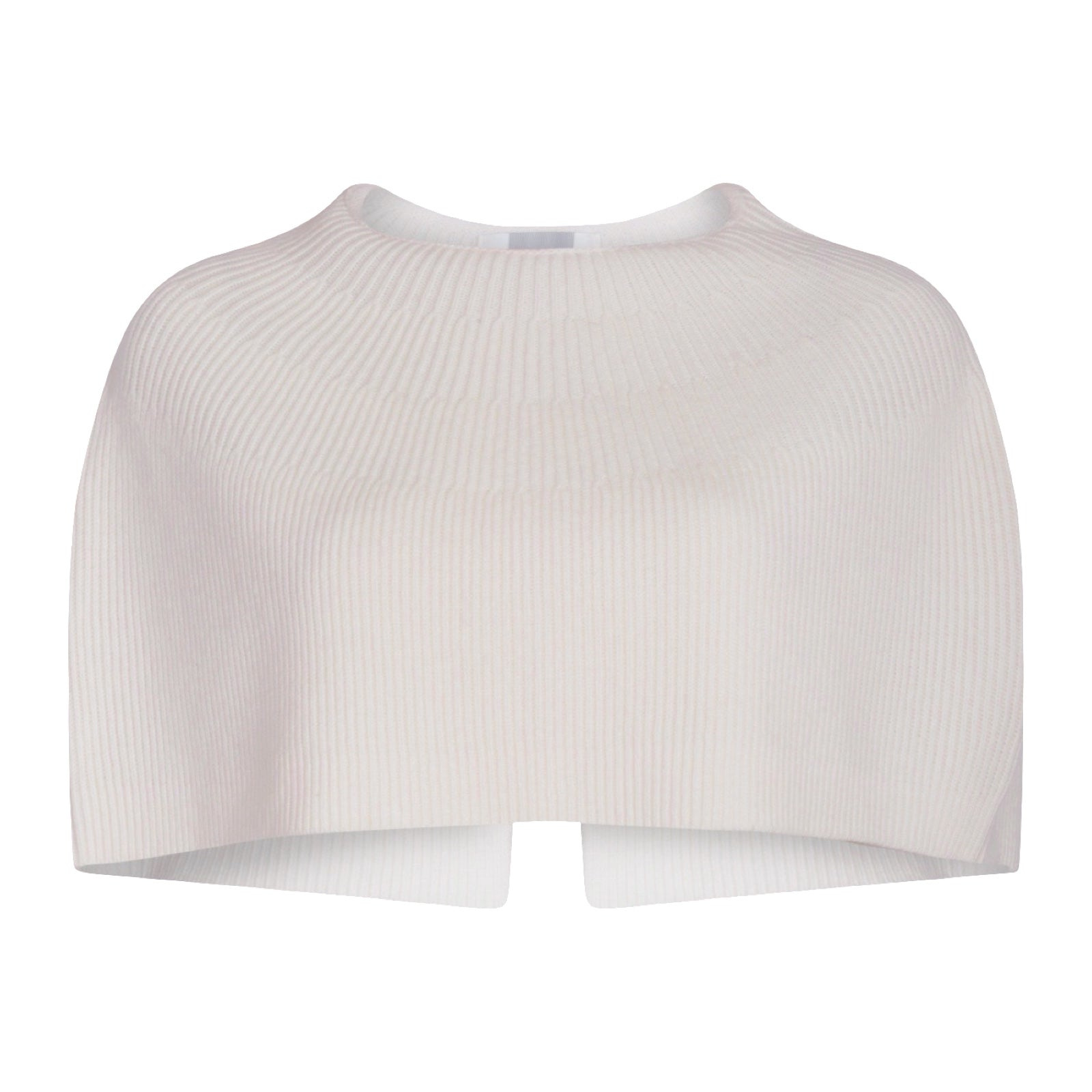 London Atelier Byproduct Women's Neutrals Cream Mohair Wool Knitted Cape In White