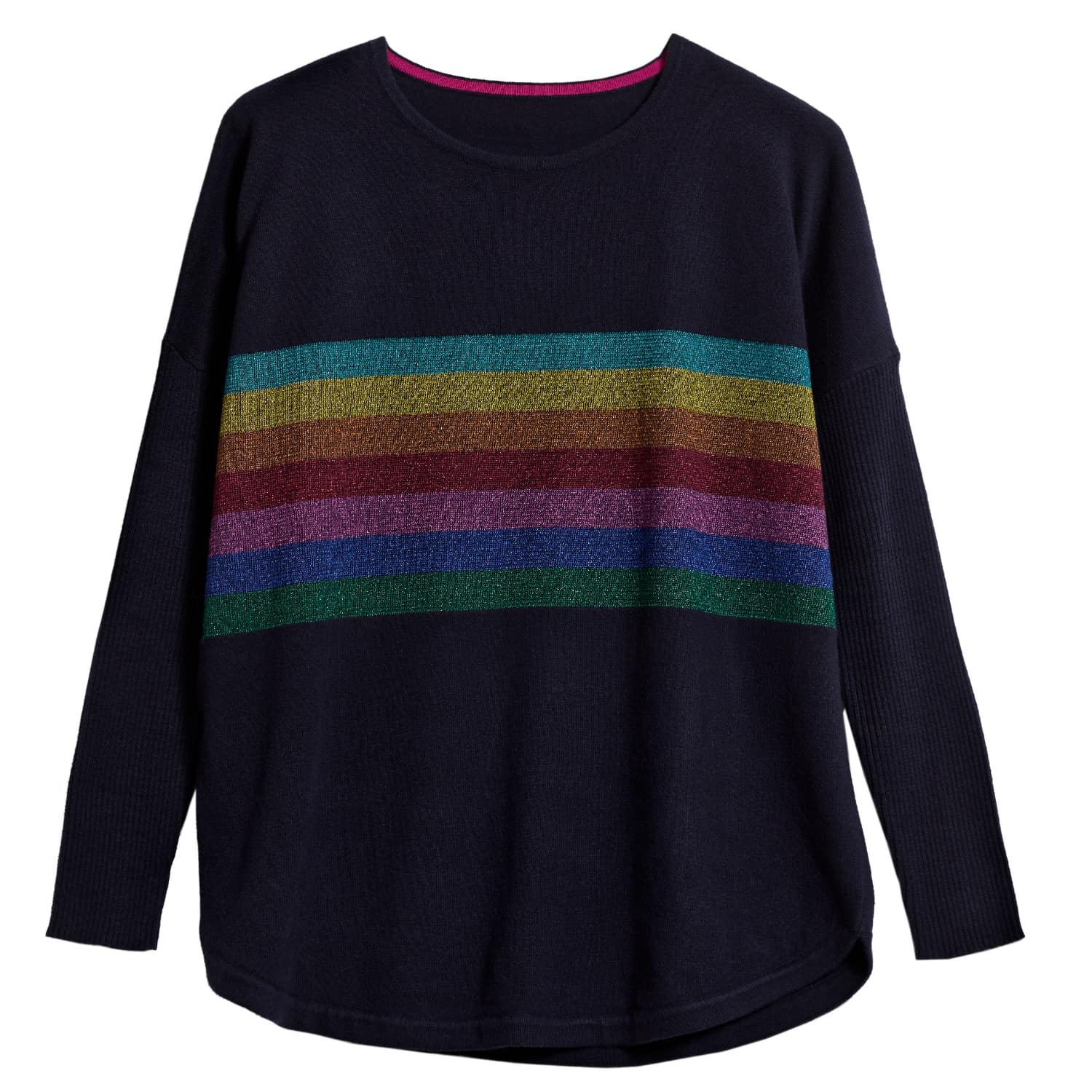 sparkly rainbow jumper