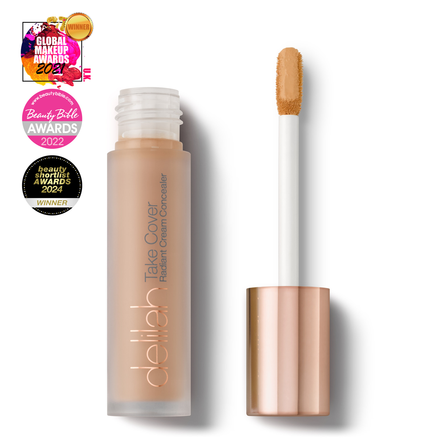 Delilah Brown / Neutrals Take Cover Radiant Cream Concealer Marble In Brown
