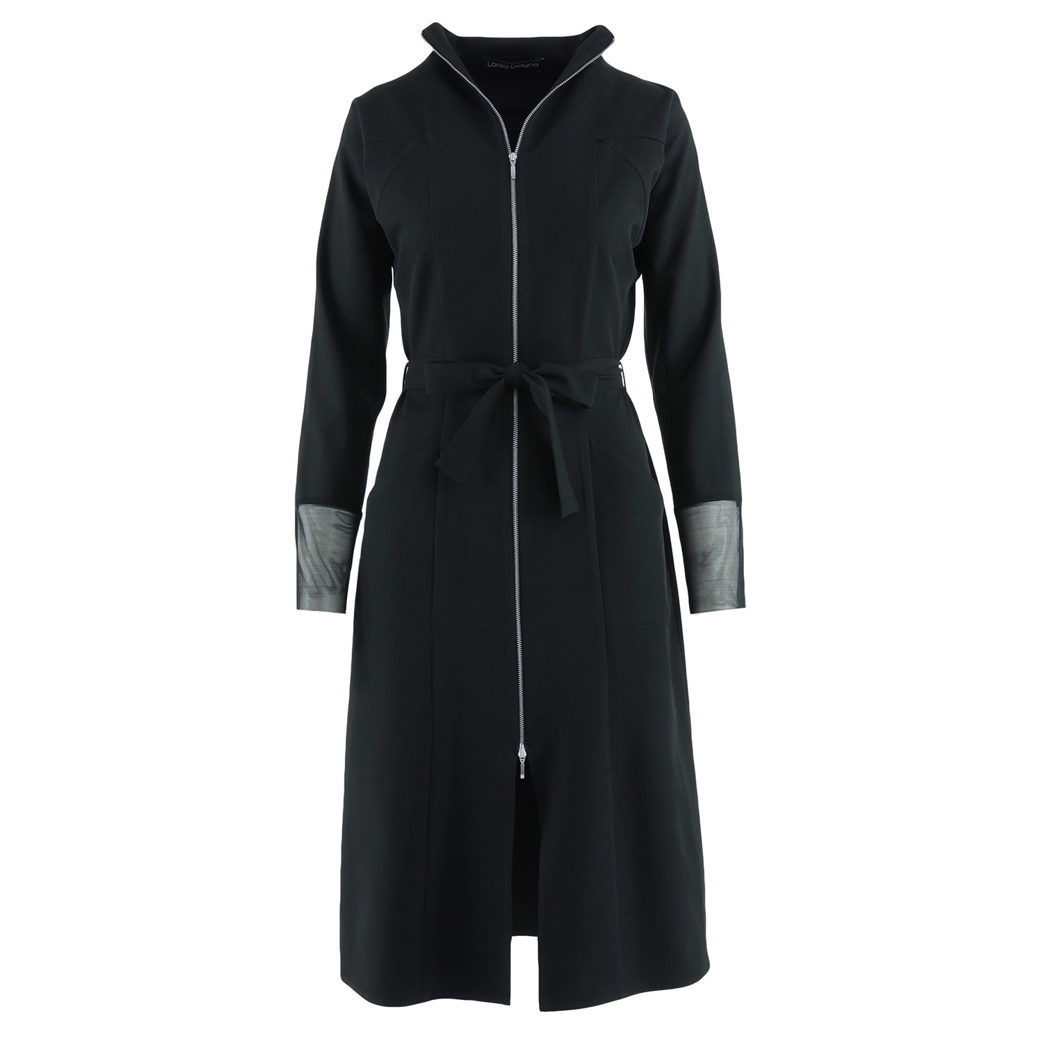 Larisa Dragna Women's Jumper Black Midi Dress In Black