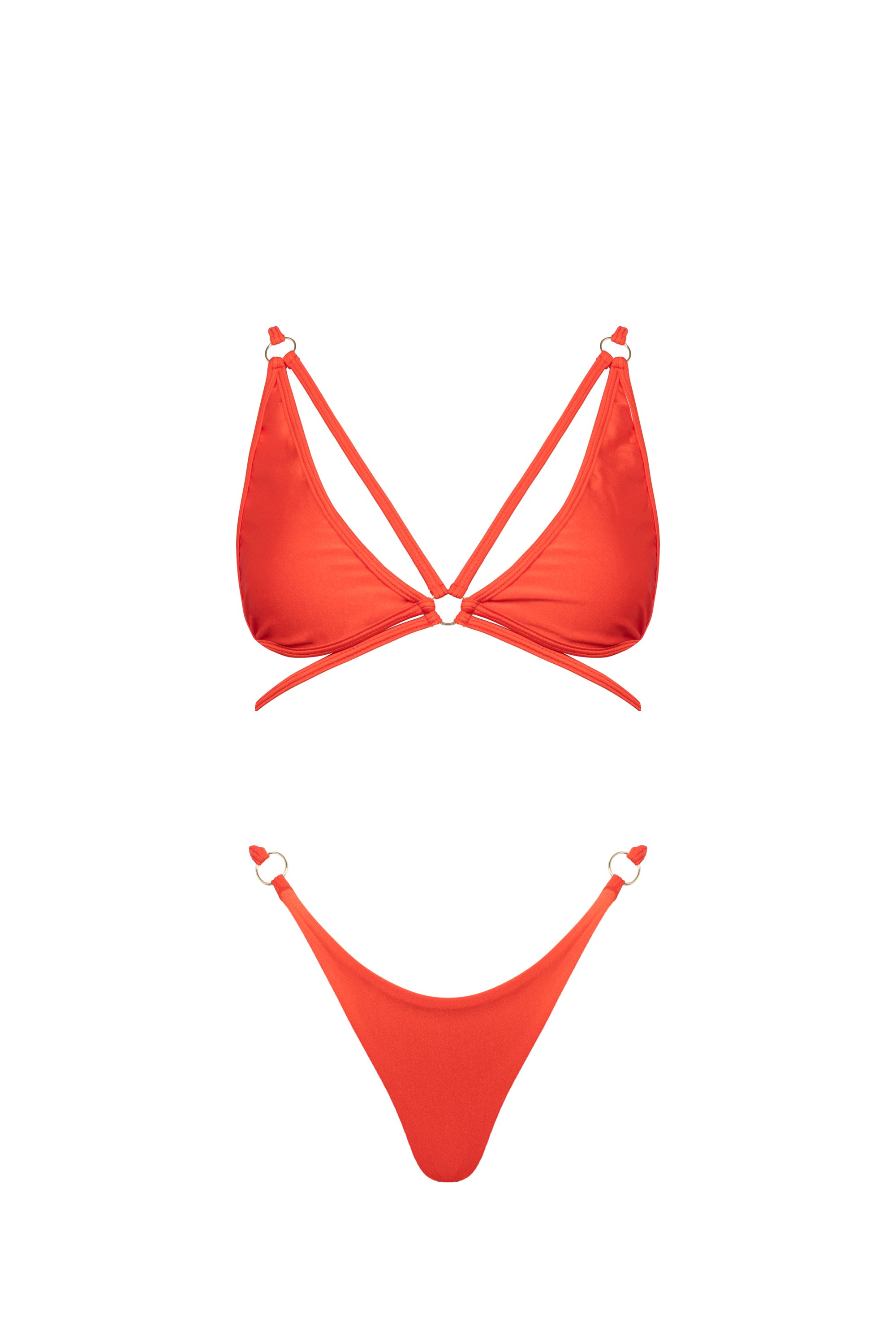 Viki Swim Women's Dulce Bikini Top In Red In Red