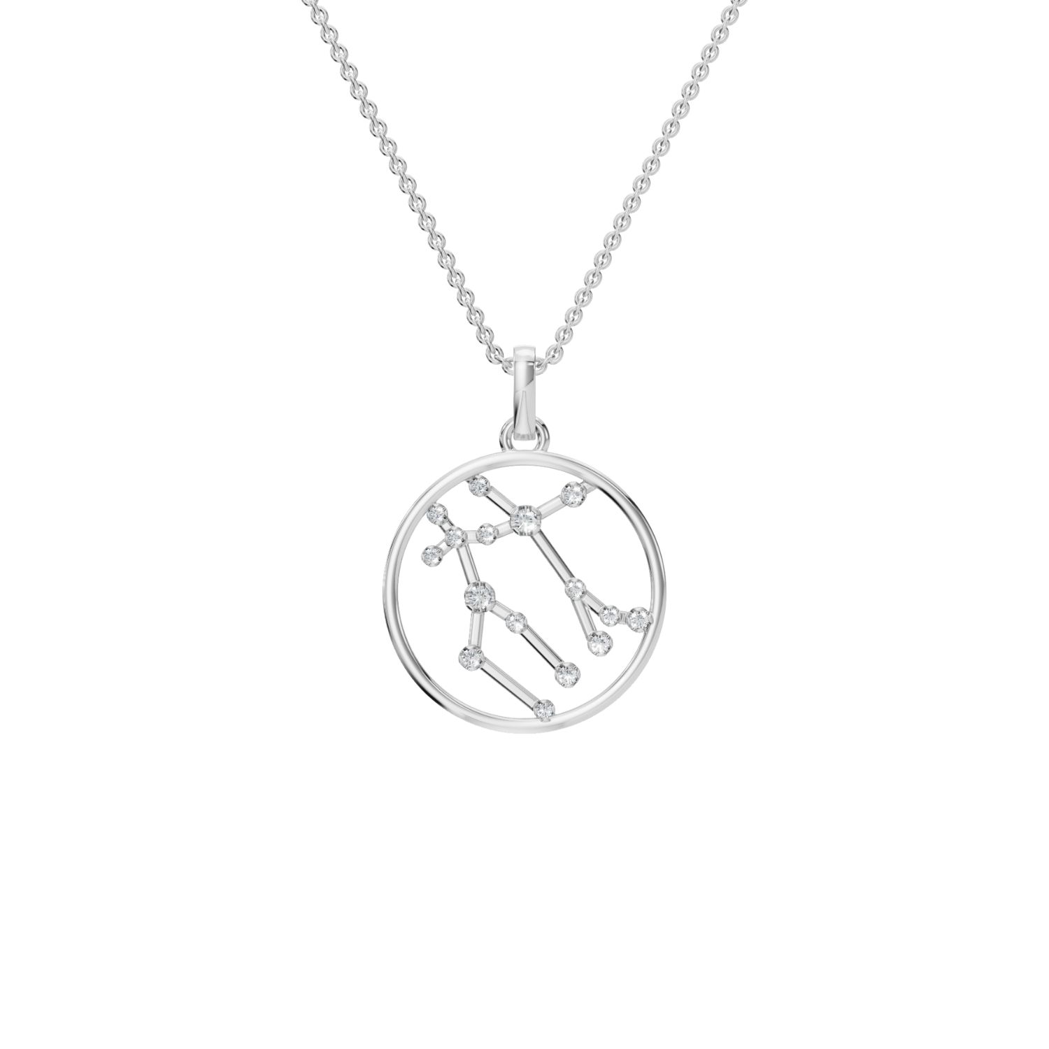 Aya Fine Jewelry Women's White / Yellow / Rose Gold Eighteen Kt Cancer Horoscope Diamond Pendant Necklace In Metallic